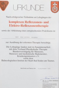Reflexzonen Elektro Reflexzonentherapie